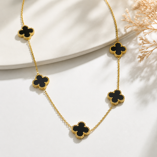 Collier Trèfle en Acier Inoxydable – Élégance Chic & Tendance