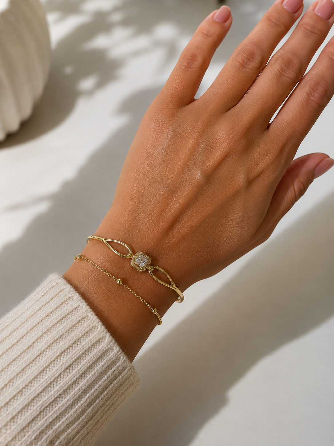Bracelet Femme Doré avec Pendentif