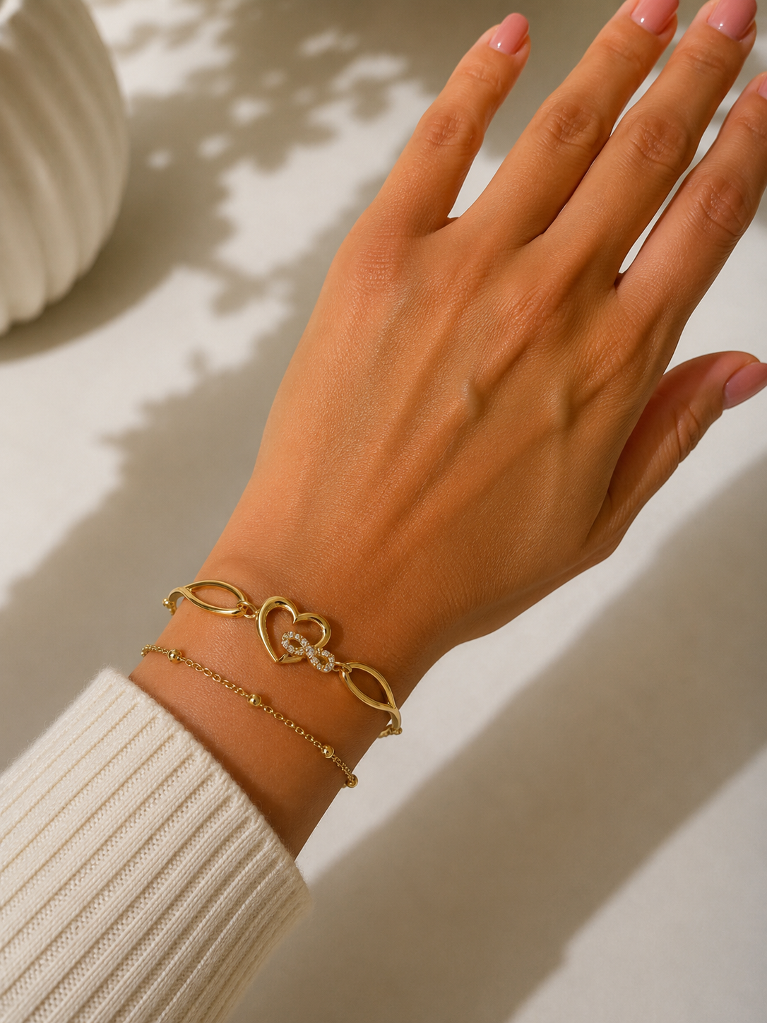 Bracelet Femme Doré avec Pendentif