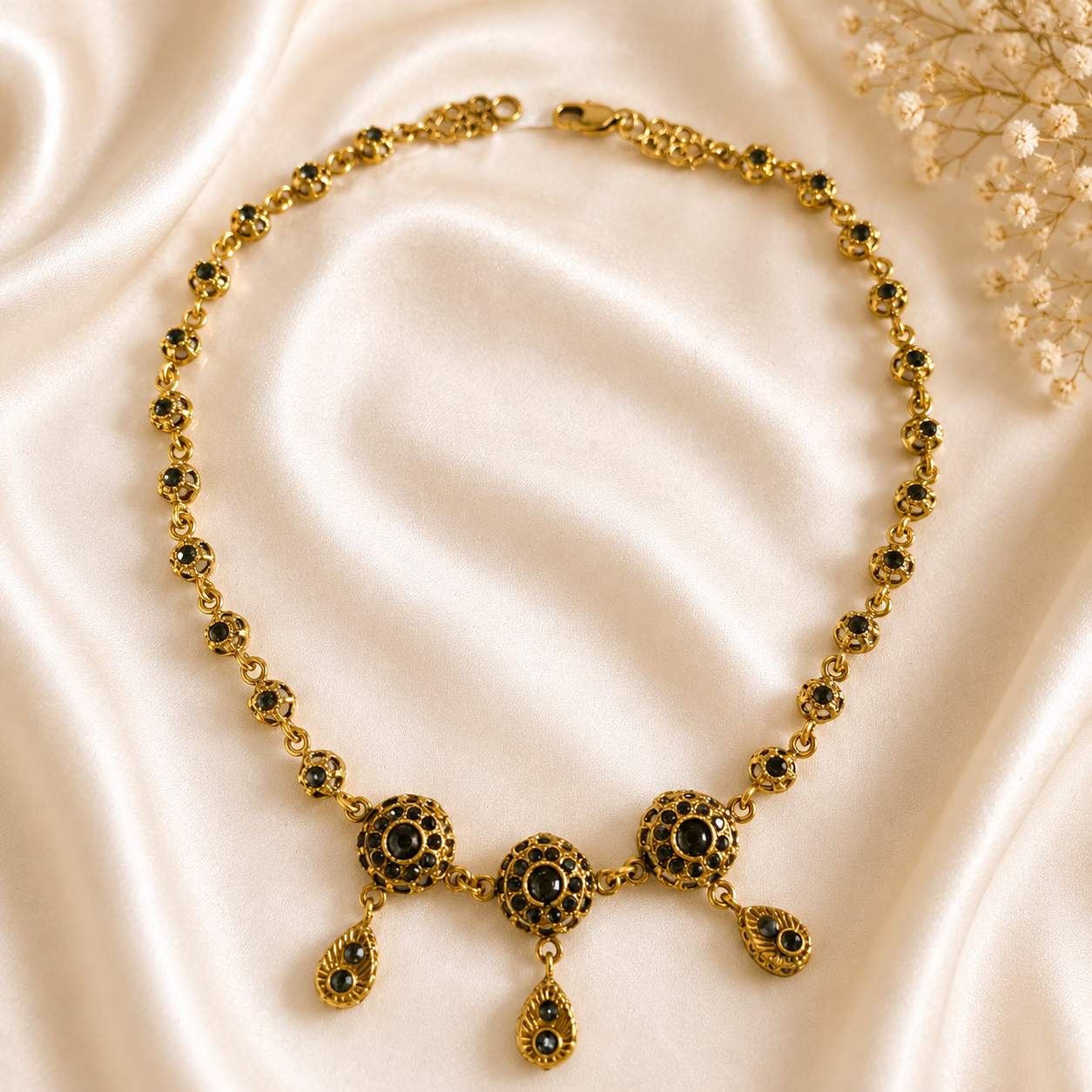 Parure Complète Vintage Élégance Bronze Noir
