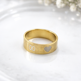 Bague Couple Infini & Cœur – Amour Éternel