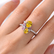 Bague en Argent – Éclat Floral Multicolore