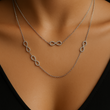 Chaîne en Argent – Motif Infini Sertis