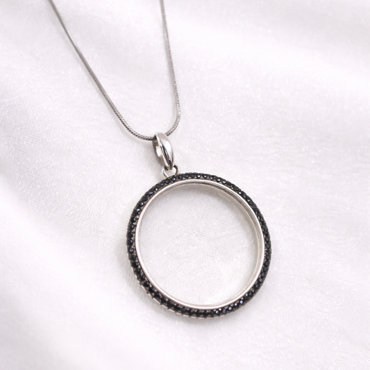 Collier Cercle Élégance en Argent – Style Moderne & Raffiné