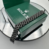 Gourmette Homme Noire en Acier Inoxydable – Bracelet Maille Large Élégant