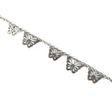 Gourmette Papillons en Acier Inoxydable