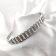 Bracelet en Argent – Éclat Intemporel à Maillons Sertis