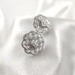 Boucles d’Oreilles Prestige Florale en Argent et Zircons