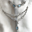 Parure Royale en Argent avec Pierres Bleues
