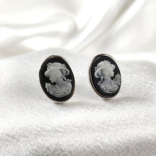 Boucles d’Oreilles “Camée Classique” en Argent