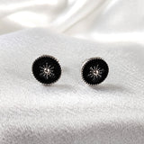 Boucles d’Oreilles “Étoile Émaillée” en Argent