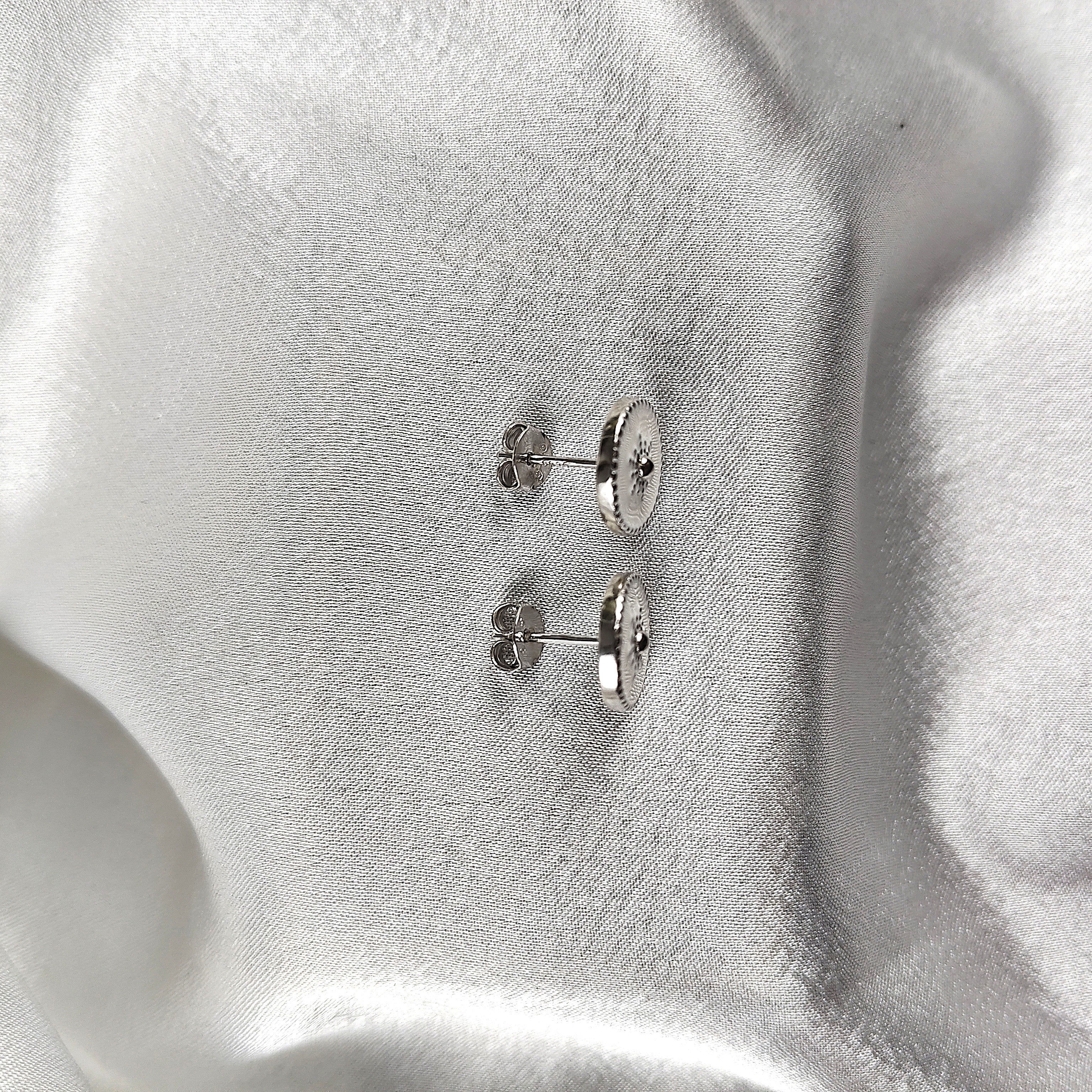 Boucles d’Oreilles “Étoile Émaillée” en Argent