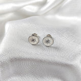 Boucles d’Oreilles “Étoile Émaillée” en Argent