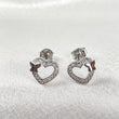 Boucles d’Oreilles “Cœur Papillon” en Argent