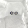 Boucles d’Oreilles “Œil Protecteur” en Argent et Oxydes Bleus