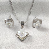 Parure “Fleur de Nacre” en Argent