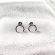 Boucles d’Oreilles “Croissant Scintillant” en Argent