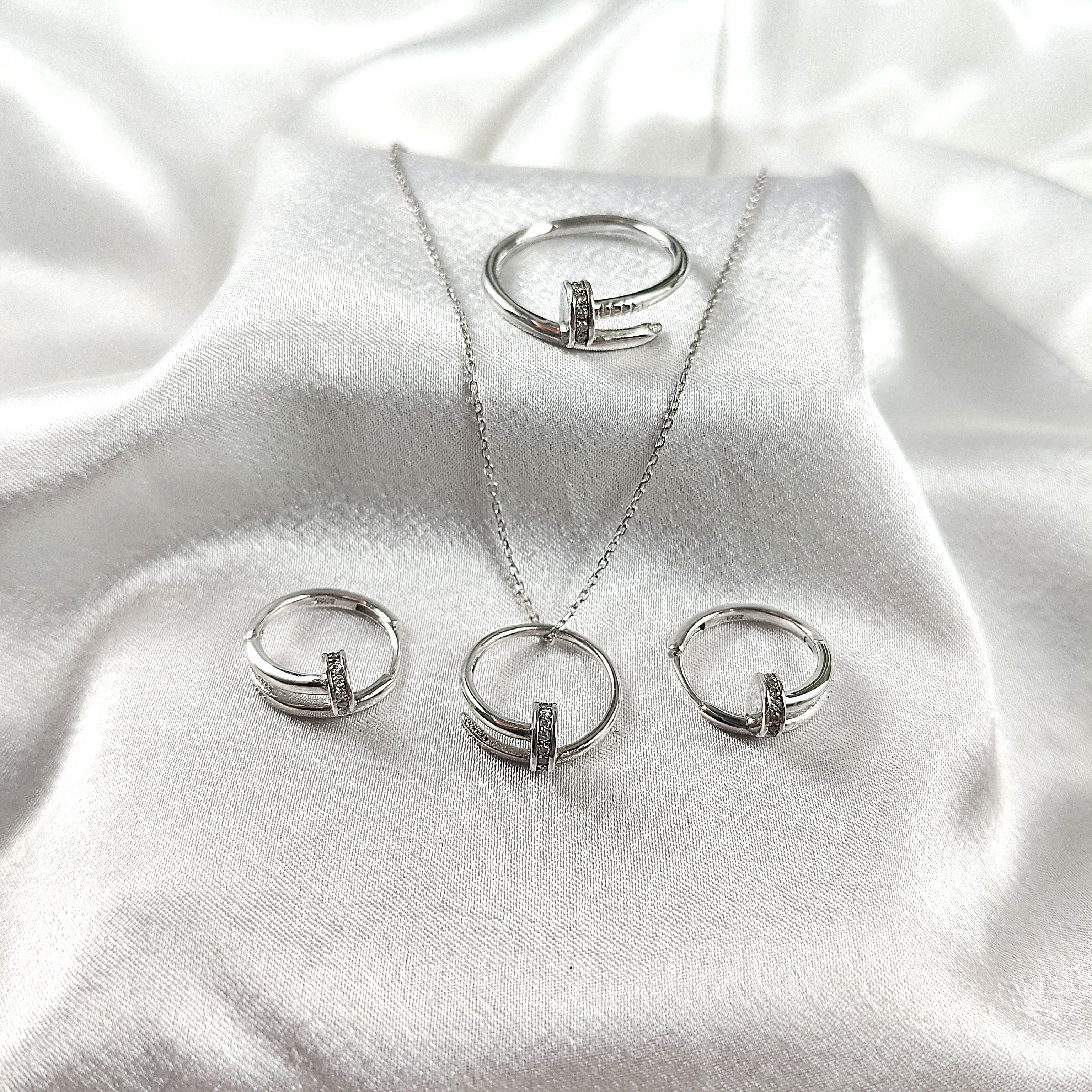 Parure “Élégance Moderne” en Argent 925