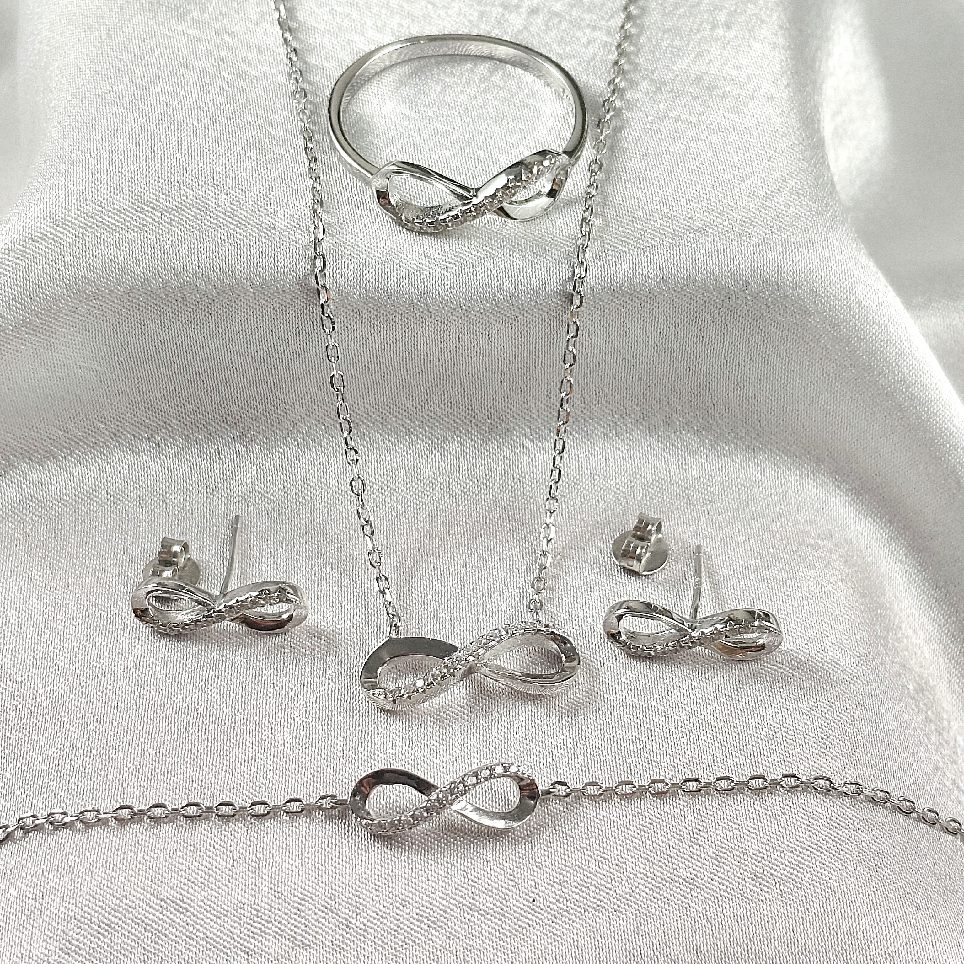 Parure “Éternité” en Argent 925 4ps