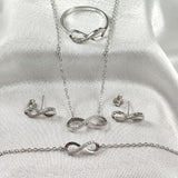 Parure “Éternité” en Argent 925 4ps