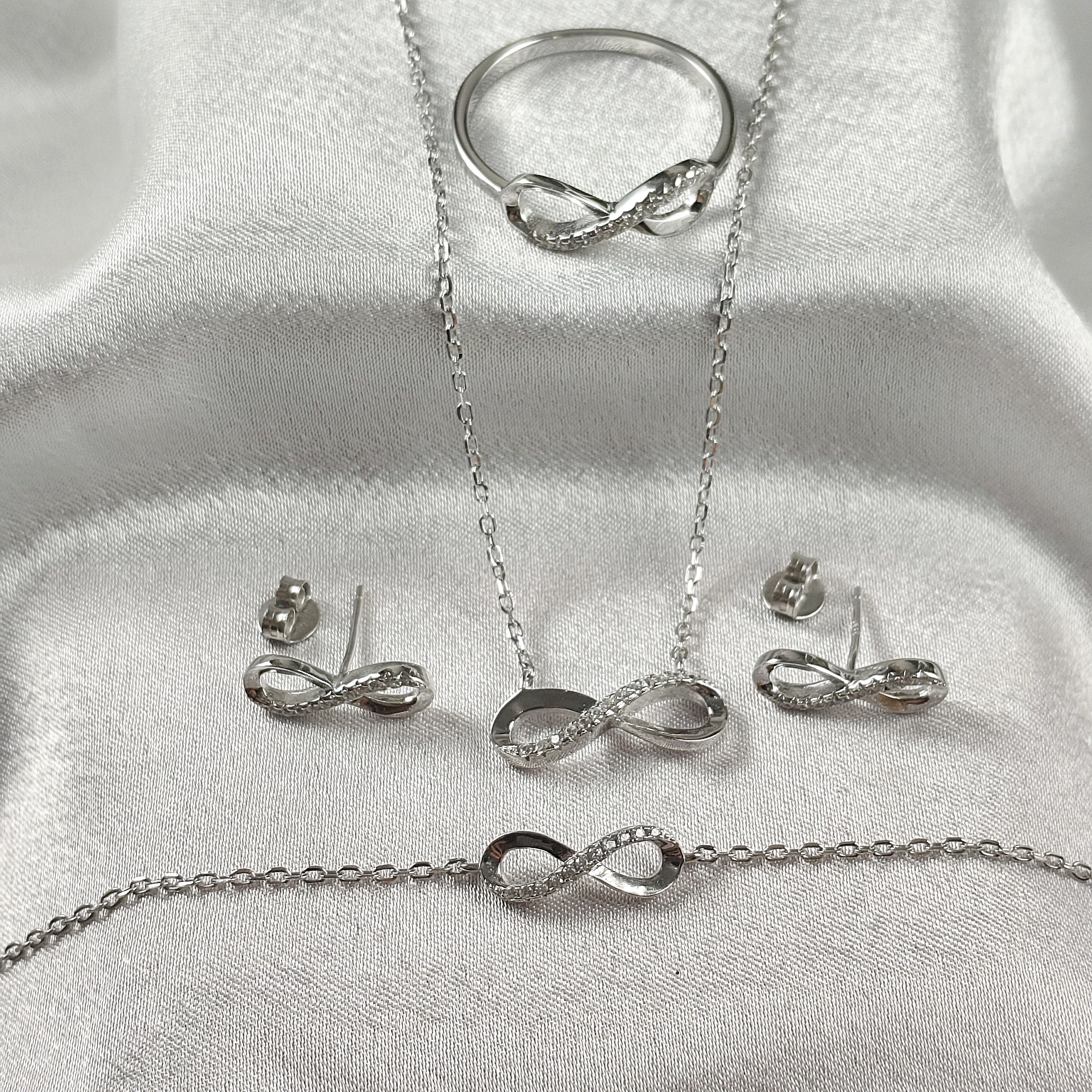Parure “Éternité” en Argent 925 4ps