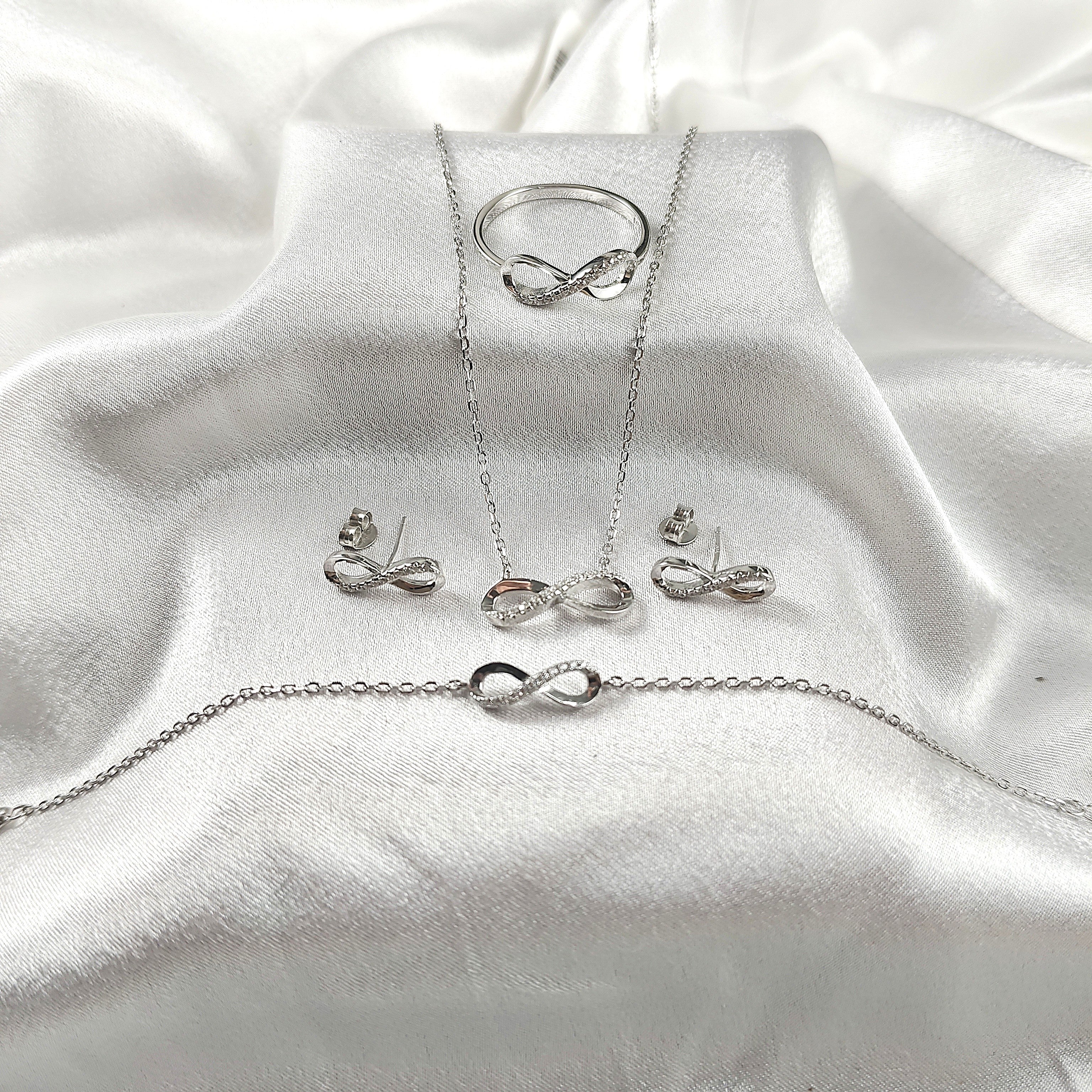 Parure “Éternité” en Argent 925 4ps