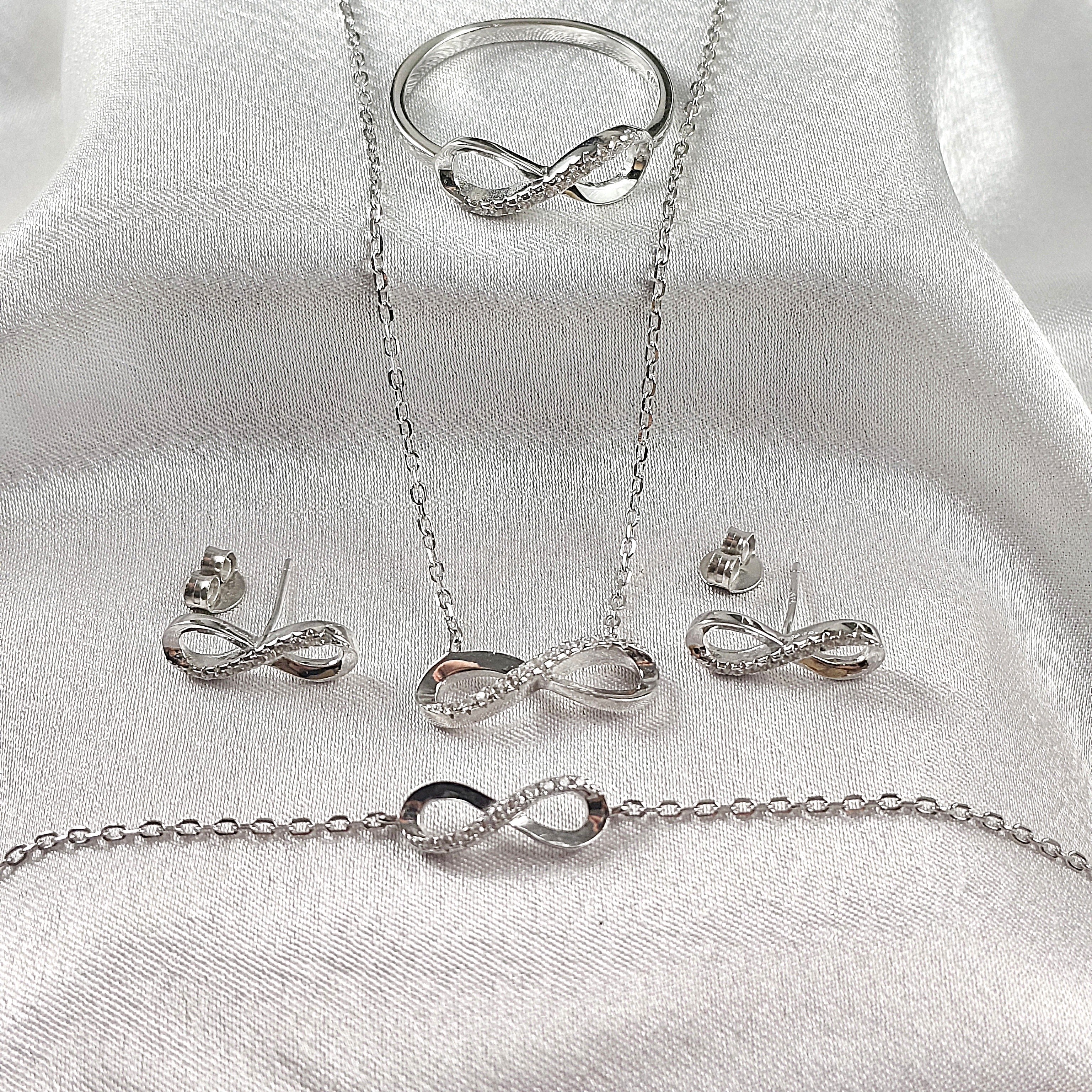 Parure “Éternité” en Argent 925 4ps