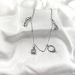 Chaîne en Argent avec Pendentifs Mode Glamour