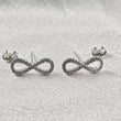 Boucles d’Oreilles Infini Pavées en Argent 925