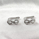 Boucles d’Oreilles Infini & Cœurs en Argent 925