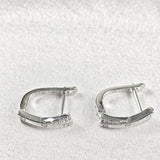 Boucles d’Oreilles Rectangulaires Chic en Argent 925