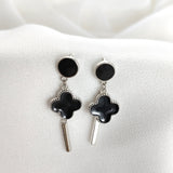 Boucles d’Oreilles Trèfle Élégant en Argent