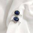 Boucles d’Oreilles en Argent 925 avec Pierre Bleue Royale