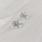 Boucles d’Oreilles Étoile en Argent 925 – Brillance Céleste