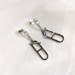 Boucles d’Oreilles Design Moderne en Argent 925 – Chaîne & Maillon
