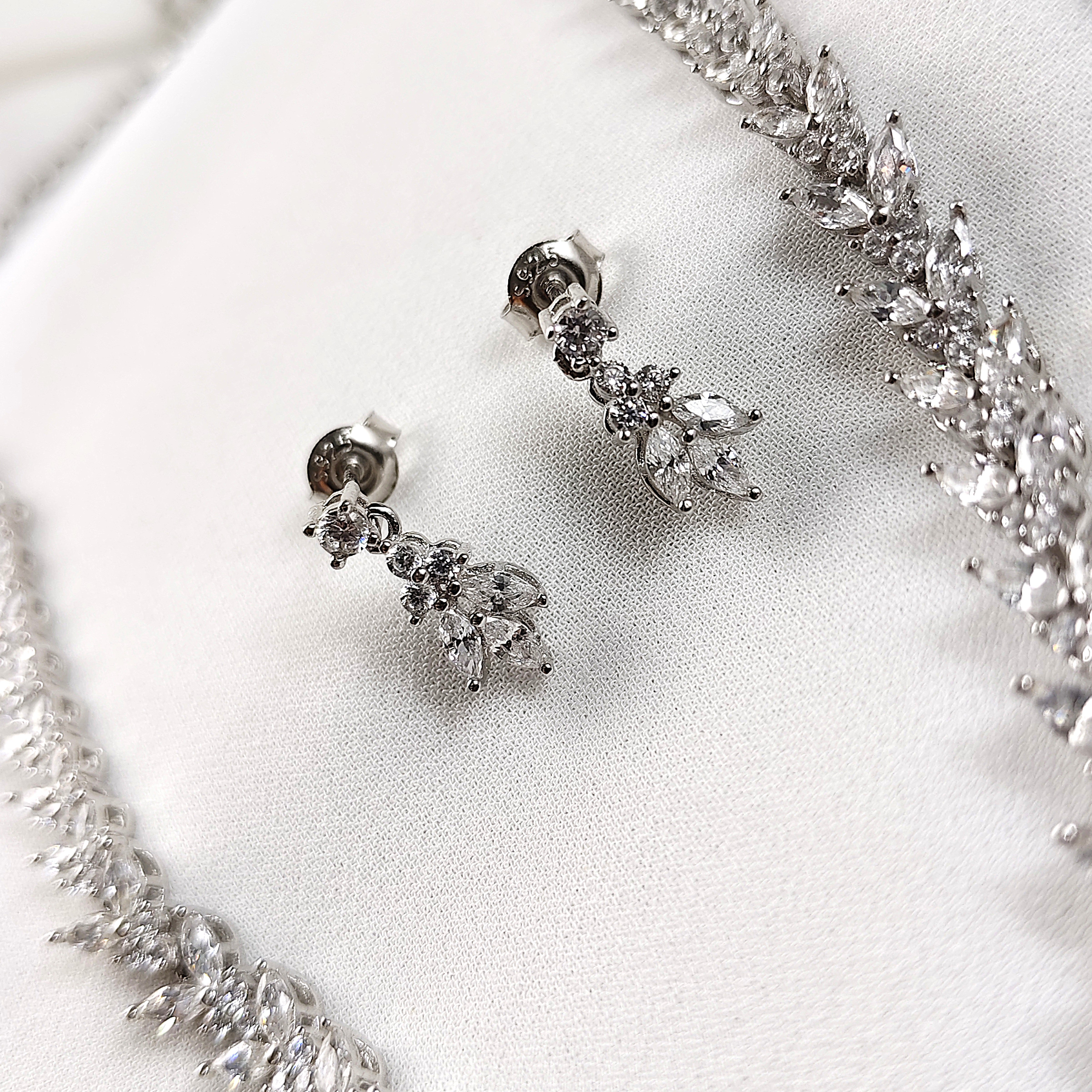 Parure Élégance Feuillage en Argent 925