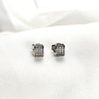 Boucles d’Oreilles Mini-Cube Pavé Zircon en Argent 925 – Élégance Discrète