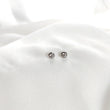 Boucles d’Oreilles en Argent Minimalistes avec Zircon Solitaire