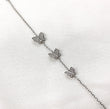 Gourmette en Argent 925 Papillons Pavés de Zircons