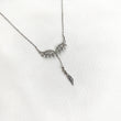Chaîne en Argent 925 Ailes d’Ange Cristallisées