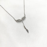 Chaîne en Argent 925 Ailes d’Ange Cristallisées