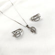 Parure en Argent 925 –  d’Oreilles Élégance Feuillage