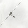 Gourmette en Argent 925 avec Noeud Papillon et Pendentif Goutte