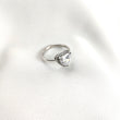 Bague en argent avec zircon en forme de cœur – Élégance et romantisme