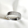 Bague en argent 925 pavée de zircons – Élégance intemporelle