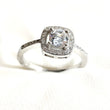 Bague en argent 925 sertie zircon carré – Élégance pure