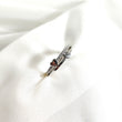 Bague en argent 925 double anneau avec cœurs – Amour Éternel