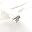 Bague en argent 925 design éventail – Élégance Sculptée