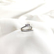 Duo de bagues en argent 925 “Éclat d’Amour” – Solitaire et alliance pavée