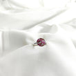 Bague en argent 925 “Galaxie Rose” – Pavée de zircons multicolores